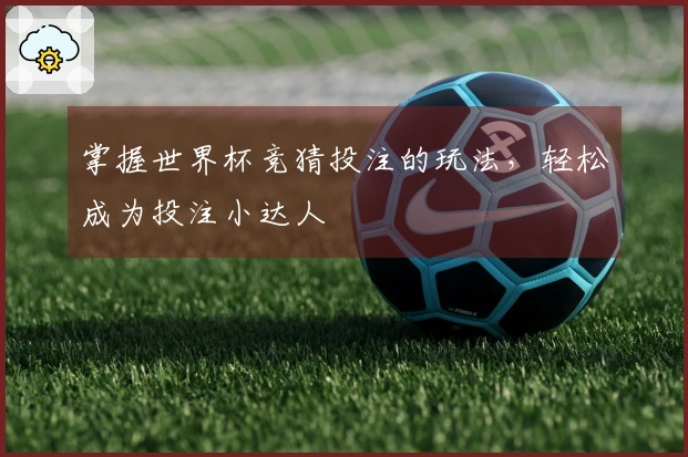 掌握世界杯竞猜投注的玩法，轻松成为投注小达人